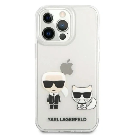 Husa pentru IPHONE 13/13 PRO, LAGERFELD KARL, transparent - Img 2