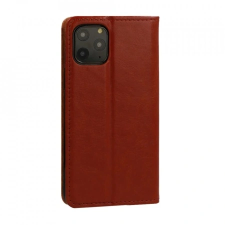Husa pentru SAMSUNG GALAXY A22 4G, maro, (piele italiana originala) - Img 3