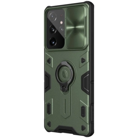 Husa pentru Samsung Galaxy S21 Plus, Husa NillkinCamShield Armor Metal TPU + PC, Verde - Img 4