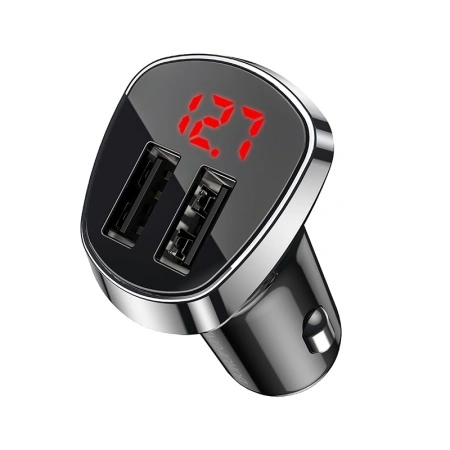 Incarcator auto Borofone BZ15 Auspicious - 2XUSB - 2.4A, Negru, ŁAD001441 - Img 3