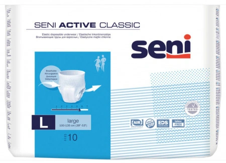 Scutece adulti Seni Active Classic , tip chilot, Large, 10 buc - Img 2