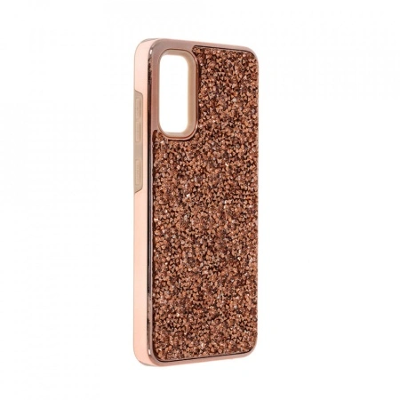Husa pentru Samsung Galaxy S20 - Husa Luxury Glitter Diamond Rose-Auriu - Img 2