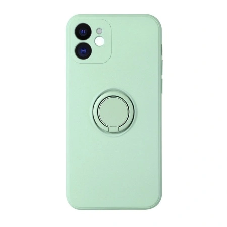 Husa pentru SAMSUNG GALAXY S21 ULTRA, Vennus Silicone cu inel, menta - Img 2