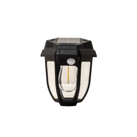 Lampa solara tip felinar 18W Smartix, Acumulator 1200mAh, Senzor 5-8M, Pentru exterior, Suport inclus, Panou solar inclinat, 600 Lumeni, Negru, AD1858 - Img 4