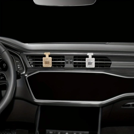 Odorizant auto în forma de sticla de parfum stralucitoare, potrivit pentru masinile de dama, PMLL122026 - Img 2