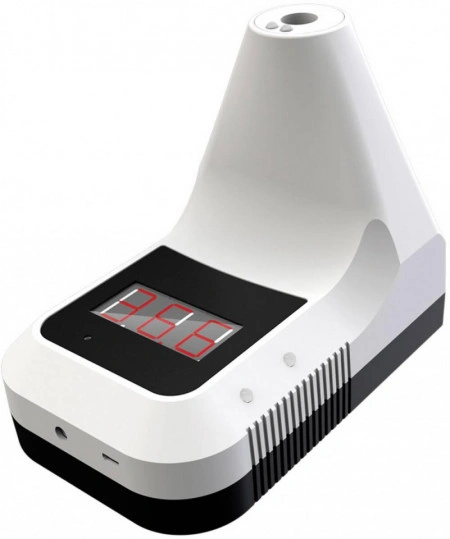 Scanner temperatura, termometru profesional medical IR , acumulator inclus , 50 oameni pe minut , fara contact , montaj perete sau trepied, acumulator si incarcator priza , pentru institutii , firme , scoli , sedii - Img 4