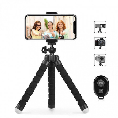 Suport Mini Trepied Flexibil Multifunctional pentru Telefon sau Camera Video - TRI01 - Img 2