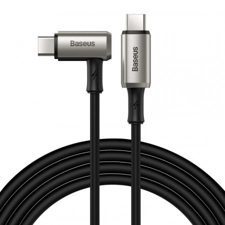 Cablu de date&amp;Incarcare USB-C PD 3.1 Baseus Hammer, 100W (20V/5 Amperi), Transfer 4K HD, 1.5 Metri, Negru, PMCATPN-01 - Img 2