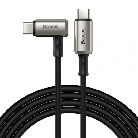 Cablu de date&amp;Incarcare USB-C PD 3.1 Baseus Hammer, 100W (20V/5 Amperi), Transfer 4K HD, 1.5 Metri, Negru, PMCATPN-01 - Img 2