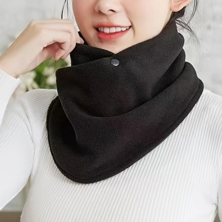Esarfa din fleece, cu capse, anti-vant, PMKV30468 - Img 3