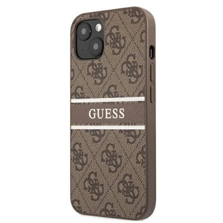 Husa pentru IPHONE 13 MINI, GUESS 4G STRIPE, maro - Img 2