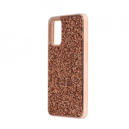 Husa pentru Samsung Galaxy S20 PLUS - Husa Luxury Glitter Diamond Rose-Auriu - Img 4