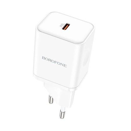 Incarcator Priza Borofone BN6 Field - Type C - QC 3.0 PD 20W white, ŁAD001520 - Img 3