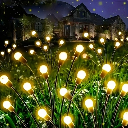 Set 10 Lumini Solare LED pentru Exterior – Lumină Multicoloră, Rezistente la Apă, Montaj Ușor, TMWM124929 - Img 3