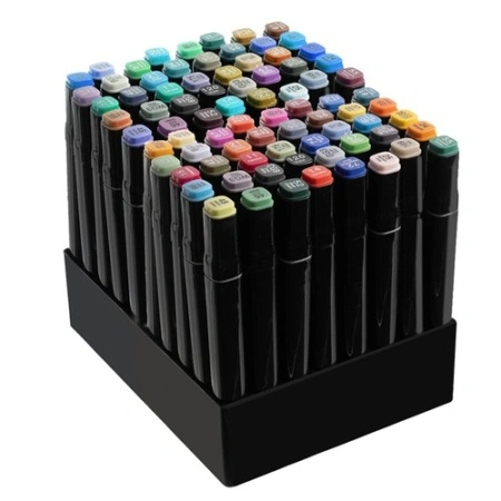 Set de 80 de carioci cu 2 capete, cu husa si organizator, PM000241033 - Img 4