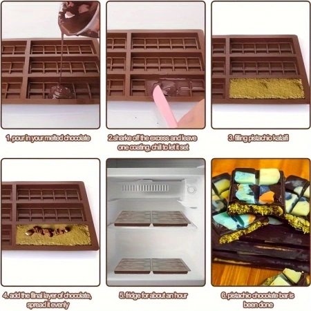 Forma din silicon pentru ciocolata, cu 24 de cavitati, PMMD347789 - Img 3