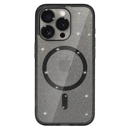 Glitter Magsafe Case for Samsung Galaxy S24 Ultra black clear, POK062768 - Img 2