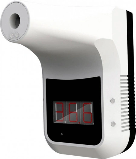 Scanner temperatura, termometru profesional medical IR , acumulator inclus , 50 oameni pe minut , fara contact , montaj perete sau trepied, acumulator si incarcator priza , pentru institutii , firme , scoli , sedii - Img 7