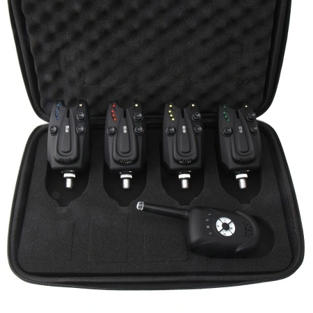 Set 4+1 Avertizori Electronici de Pescuit cu Telecomandă și Husă de Transport – JSFUN, TMKH345958 - Img 3