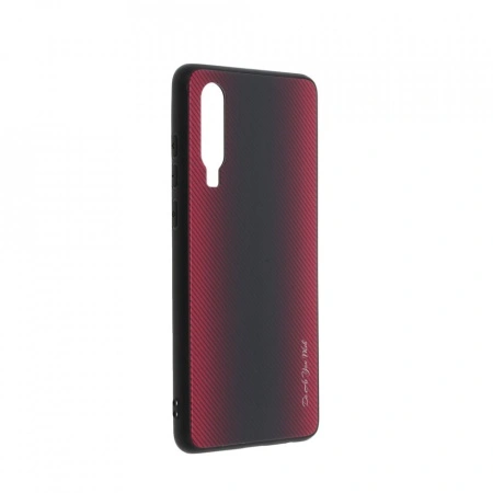 Husa pentru Huawei P30 - Husa Pro Shield Sticla Rosu cu Efect Gradient - Img 2