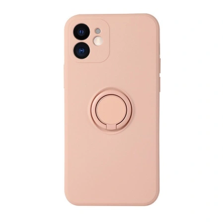 Husa pentru SAMSUNG GALAXY S21 ULTRA, Vennus Silicone cu inel, roz - Img 2