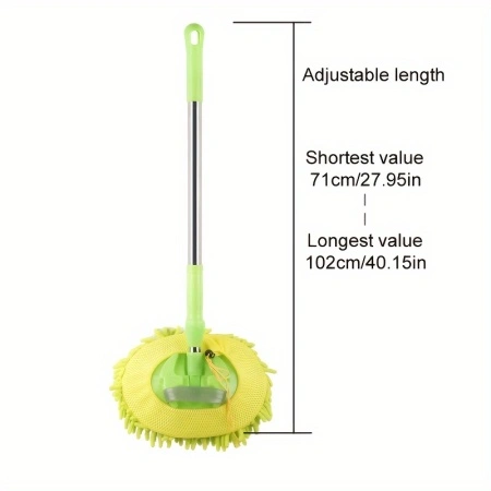 Mop din microfibra ultra-absorbant, cu maner extensibil, pentru spalare auto, PMEA150704 - Img 3