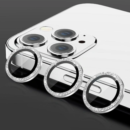 Tempered Glass HARD DIAMOND for camera (LENS) for Samsung Galaxy S24 Plus silver (lens 3 pieces), PROB04151 - Img 3