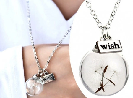 Colier cu sfera din sticla, Wish, COL167 - Img 2