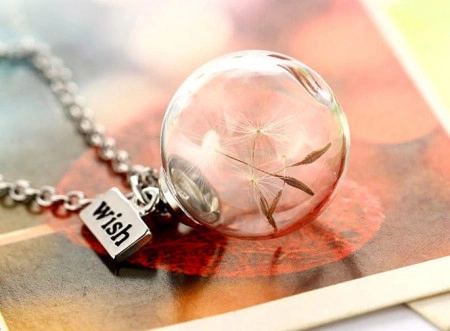 Colier cu sfera din sticla, Wish, COL167 - Img 4