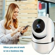 Camera de securitate WiFi fara fir cu viziune nocturna si audio bidirectional, PMYJ268666