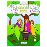 Carte de colorat B5, 16 pagini, Fata din dafin