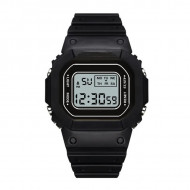 Ceas Sport Led Unisex, Quartz, afisaj Digital, negru, LD208-V1