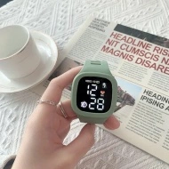 Ceas Sport Led Unisex, Quartz, afisaj Digital, verde, LD203-V2 - Img 2