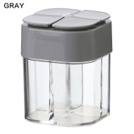 Dozator de condimente, cu 4 compartimente, gri, PMKH229467