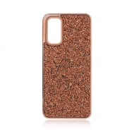 Husa pentru Samsung Galaxy S20 - Husa Luxury Glitter Diamond Rose-Auriu