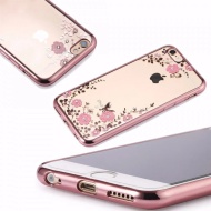 Husa pentru SAMSUNG GALAXY S21, DIAMOND FLOWER, rose