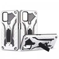Husa Samsung Galaxy S20 - Military Defender Antisoc cu Suport Wide - Silver