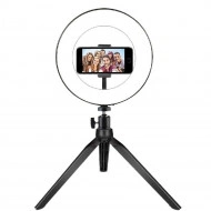 Lampa circulara LED cu trepied si suport pentru telefon, PM0129213