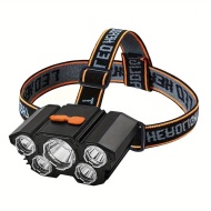Lanterna de cap cu incarcare USB, pentru camping si pescuit, PMRR55317