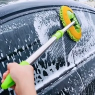 Mop din microfibra ultra-absorbant, cu maner extensibil, pentru spalare auto, PMEA150704