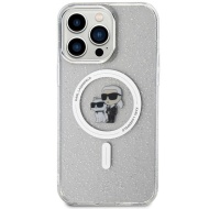 Original Pouch KARL LAGERFELD hardcase Karl&Choupette Glitter MagSafe KLHMP14XHGKCNOT for Iphone 14 Pro Max transparent