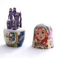 Set cadou de ingrijire a unghiilor cu papusa ruseasca Matryoshka, PMXU142448