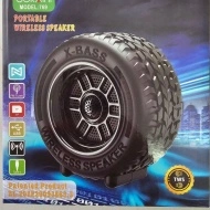 Boxa portabila in forma de anvelopa, 30W, Negru, AD3689