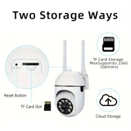 Camera de supraveghere wireless, 1080p HD, pentru interior/exterior, cu audio bidirecțional, cu card SD 32G, PMJT83130 - Img 4