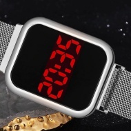 Ceas Dama Fashion Touch Screen Digital, Curea Magnetica, Argintiu, LD091-V1