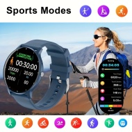 Ceas Smartwatch pentru barbati si femei, PMXJ55814-ALBASTRU