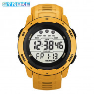 Ceas Synoke LED pentru barbati, sport , analog digital, galben, SYN1013-V2