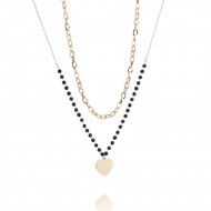 Colier fashion, placat cu aur 14K, PMNST14733
