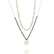 Colier fashion, placat cu aur 14K, PMNST14733