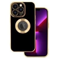 Husa din silicon Beauty pentru Iphone 14, negru/ auriu, POK051965
